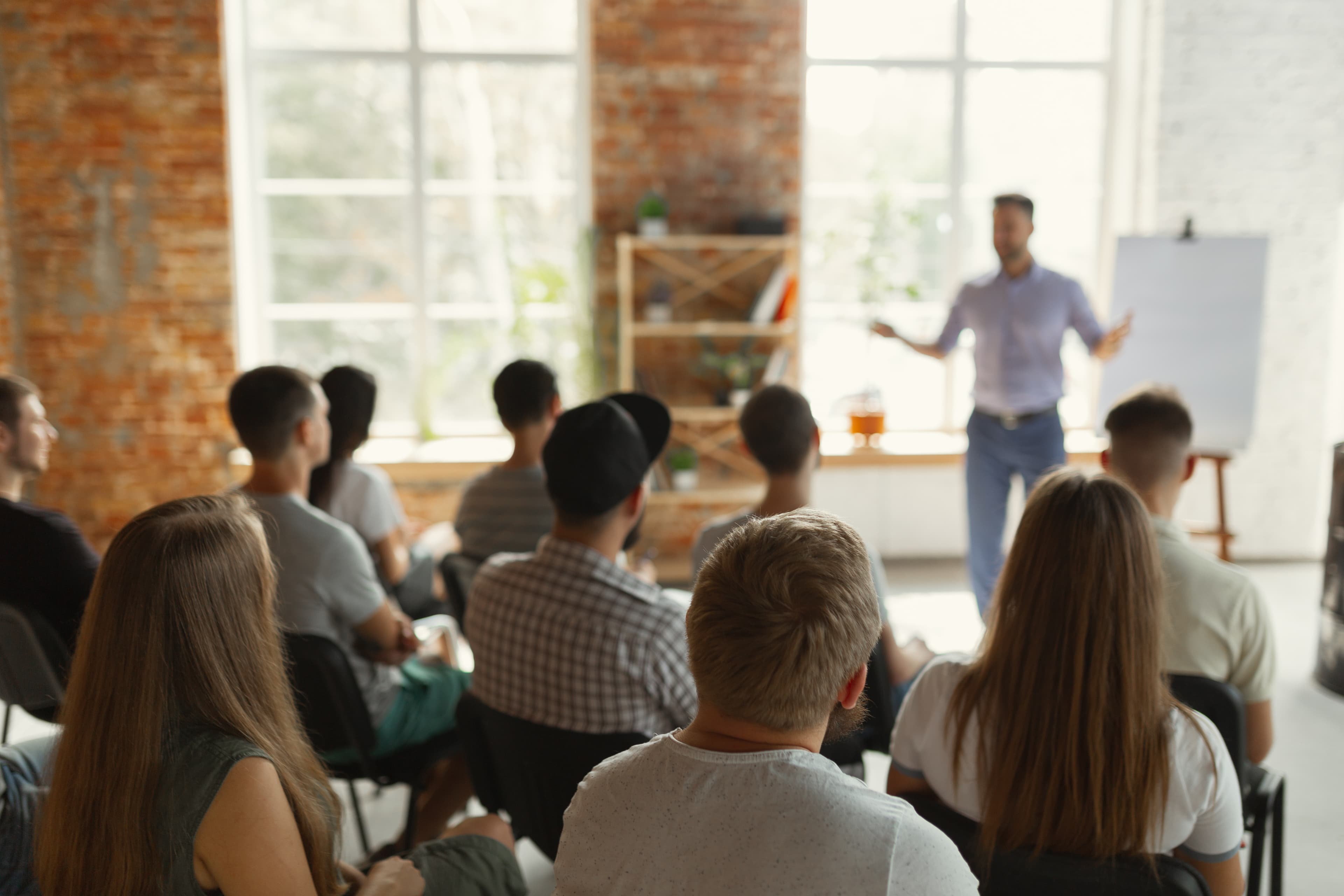 classroom full of adults